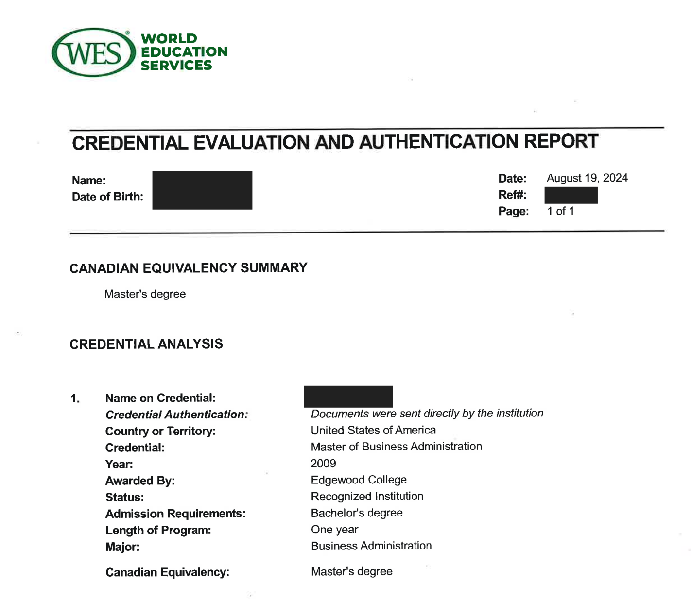 WES-MBA